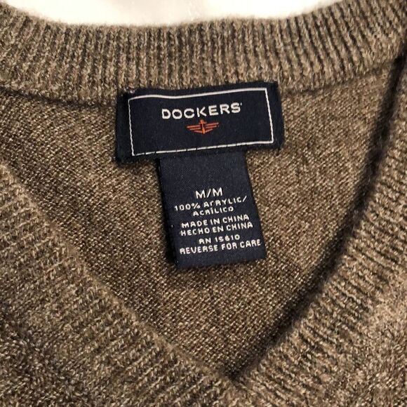 Dockers V Neck Sweater Sz. M - Picture 2 of 6